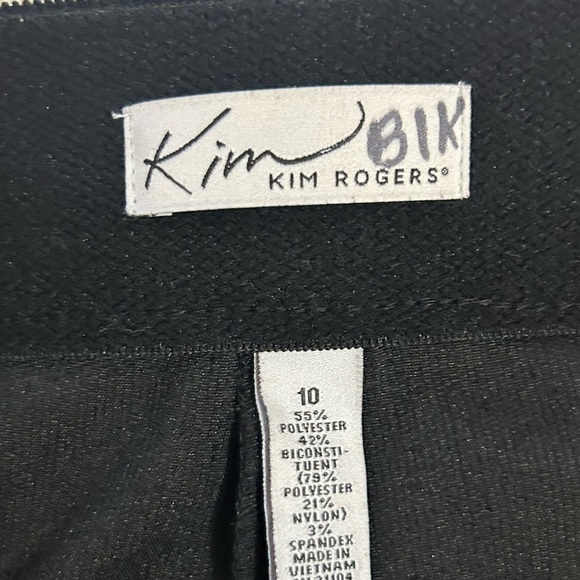 Kim Rogers Black Corduroy Wide Leg Pants. Size 10. - Picture 3 of 5